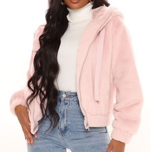 Fashion Nova Mauve Fur Jacket